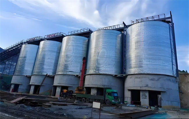 浦东螺旋卷板仓施工现场